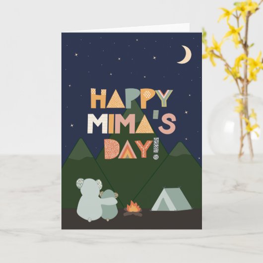 Muttertagskarte für Mima Karte (Gelbe Blume)