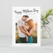 Muttertagskarte für Mutter Foto Feiertagskarte (Stehend Vorderseite)