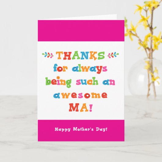 Muttertagskarte für Mutter Karte (Gelbe Blume)