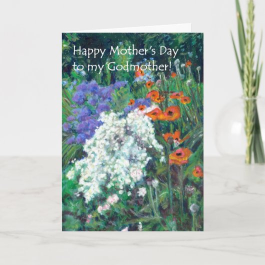 Muttertagskarte für Mutter - Sommergarten Karte (Vorderseite)