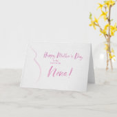 Muttertagskarte für Nëna Karte (Gelbe Blume)