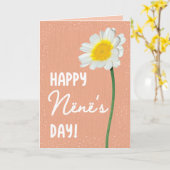 Muttertagskarte für Nënë Karte (Gelbe Blume)