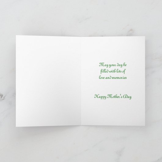 Muttertagskarte für Nichte Karte (Innenseite)