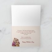 Muttertagskarte für Niedliche Bärenhugs-Ehefrau Karte (Innenseite)