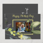 Muttertagskarte für Olivenzweig-Foto Feiertagskarte (Vorne/Hinten)