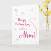 Muttertagskarte für Schwangere Ahm Karte (Gelbe Blume)