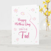 Muttertagskarte für schwangere Fu Karte (Gelbe Blume)