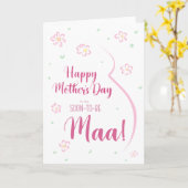 Muttertagskarte für schwangere Maa Karte (Gelbe Blume)