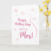 Muttertagskarte für schwangere Mutter Karte (Gelbe Blume)