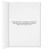 Muttertagskarte für Sis mit Leuchttürmen (Innen (Rechts))