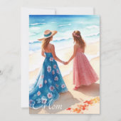 Muttertagskarte für Wasserfarben (Vorderseite)