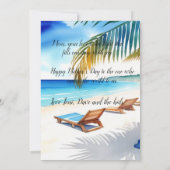 Muttertagskarte für Wasserfarben (Rückseite)