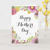 Muttertagskarte für Wasserfarben Karte (Gelbe Blume)