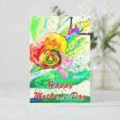 Muttertagskarte für Wasserfarben Karte (Stehend Vorderseite)