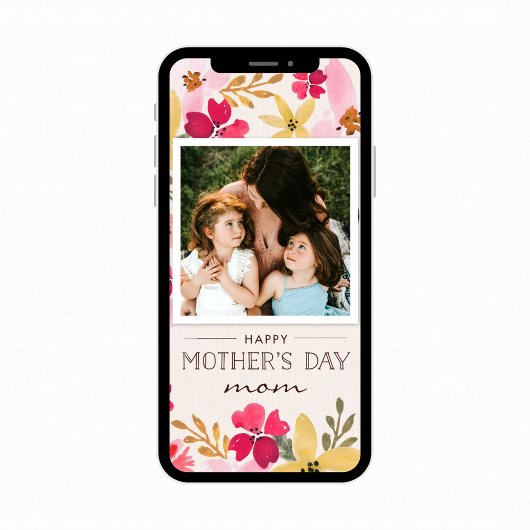 Muttertagskarte für Wasserfarben Karte