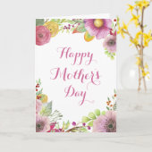 Muttertagskarte für Wasserfarben Karte (Gelbe Blume)