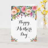 Muttertagskarte für Wasserfarben Karte (Gelbe Blume)