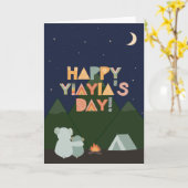 Muttertagskarte für Yiayia Karte (Gelbe Blume)