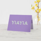 Muttertagskarte für Yiayia Karte (Gelbe Blume)