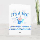 Muttertagskarte für Zwillingsboys - Mama Karte (Rückseite)