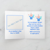 Muttertagskarte für Zwillingsboys - Mama Karte (Innenseite)