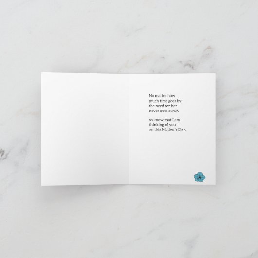 Muttertagskarte - Gedicht Karte (Innenseite)