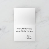 Muttertagskarte - Gelbe Rosen Karte (Innenseite)