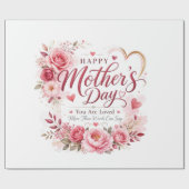 Muttertagskarte Geschenkpapier (Flach)