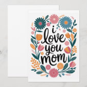 Muttertagskarte Glückwunsch Muttertagsgeschenk (Vorne/Hinten)