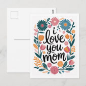 Muttertagskarte Glückwunsch Muttertagsgeschenk Postkarte (Vorne/Hinten)