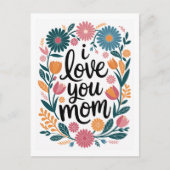 Muttertagskarte Glückwunsch Muttertagsgeschenk Postkarte (Vorderseite)