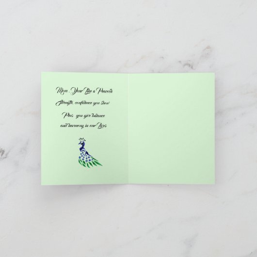 Muttertagskarte : Heiße Mutter Feiertagskarte (Innenseite)