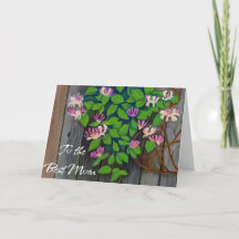 Muttertagskarte Honeysuckle