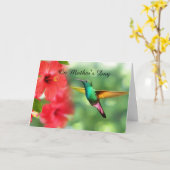 Muttertagskarte Hummingbird Karte (Gelbe Blume)