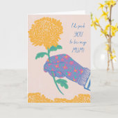 Muttertagskarte "Ich wähle dich" Karte (Gelbe Blume)