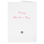 Muttertagskarte - Ihr Text - Schmetterling bei Ros (Hinten)