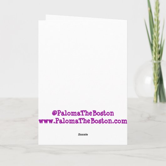 Muttertagskarte in Boston Karte (Rückseite)