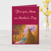 Muttertagskarte - individuell angepasst karte (Gelbe Blume)