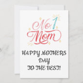 MÜTTERTAGSKARTE, INSTANT HERUNTERLADEN EINLADUNG (Vorderseite)