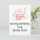 MÜTTERTAGSKARTE, INSTANT HERUNTERLADEN EINLADUNG (Stehend Vorderseite)