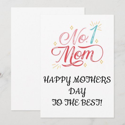 MÜTTERTAGSKARTE, INSTANT HERUNTERLADEN EINLADUNG (Vorne/Hinten)