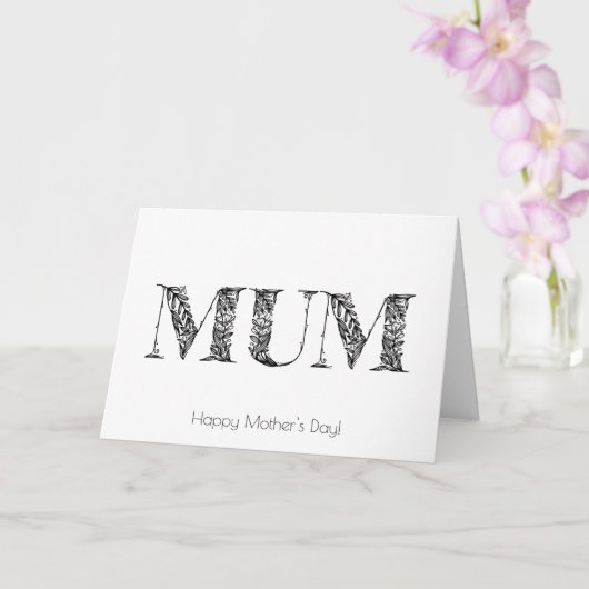 Muttertagskarte Karte (Orchidee)