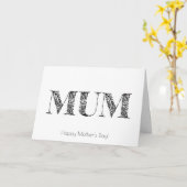 Muttertagskarte Karte (Gelbe Blume)