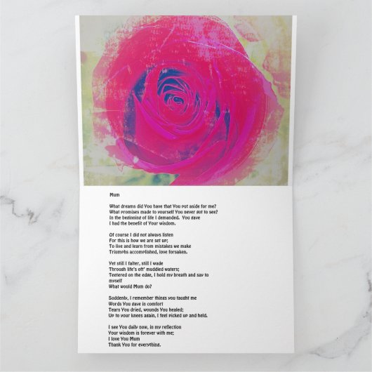 Muttertagskarte Karte (Innenseite)