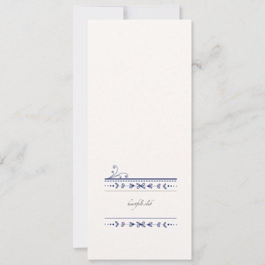 Muttertagskarte Karte (Rückseite)