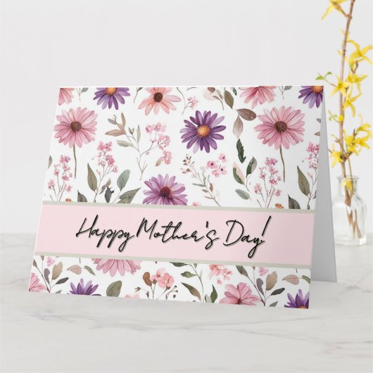 Muttertagskarte Karte (Gelbe Blume)