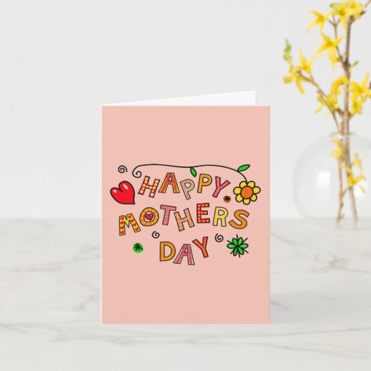 Muttertagskarte Karte (Gelbe Blume)