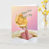 Muttertagskarte Karte (Gelbe Blume)