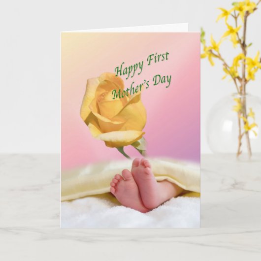 Muttertagskarte Karte (Gelbe Blume)