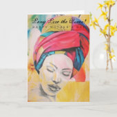 Muttertagskarte Karte (Gelbe Blume)